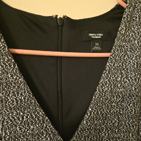 Simply Vera Vera Wang Charcoal and Black Mini Dress - Picture 2 of 7